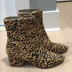 Leopard print boots